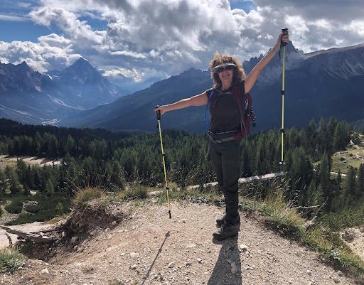 Debra at the Dolomites